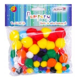 Pompony POM-201 mix kolorów...